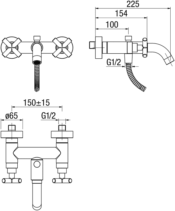 Nobili Spring SP57001/N  Смеситель для ванны