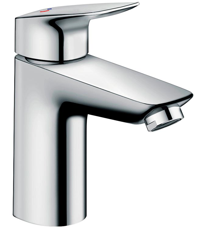 Hansgrohe Logis 71100000 Смеситель для раковины с донным клапаном (ComfortZone 100)