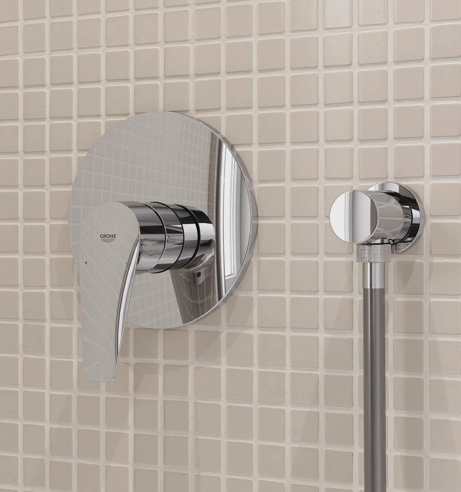 Grohe BauEdge 29078 001 Встроенный смеситель для душа