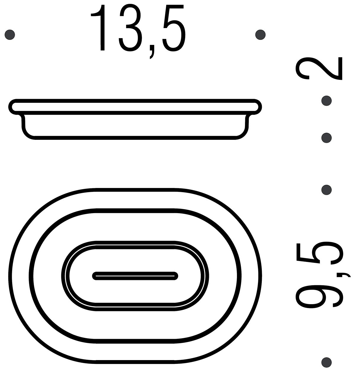 Colombo Luna B0151 Мыльница (запасная часть)