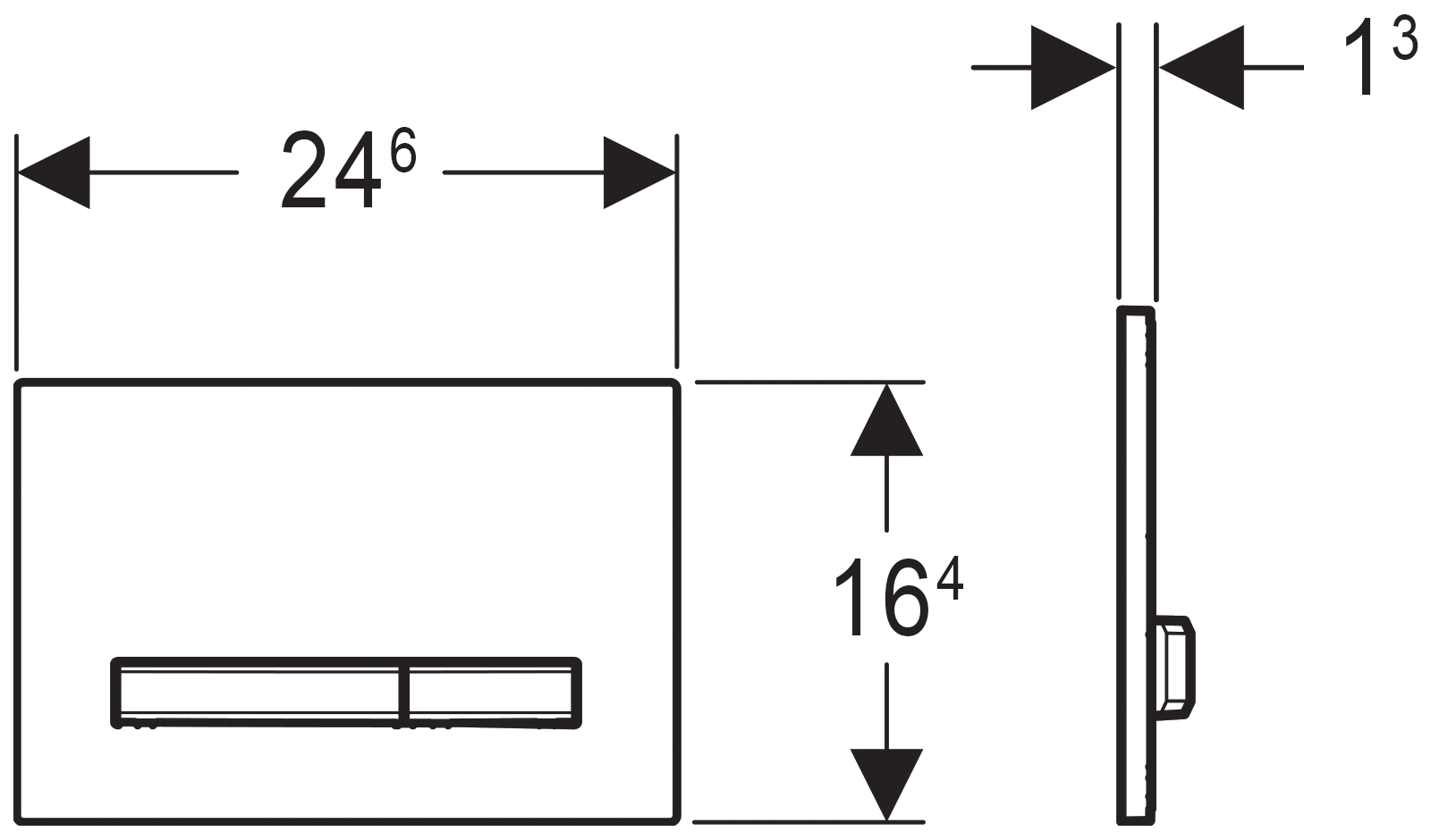 Geberit Sigma50 115.788.GH.2 Клавиша смыва для унитаза (сталь)