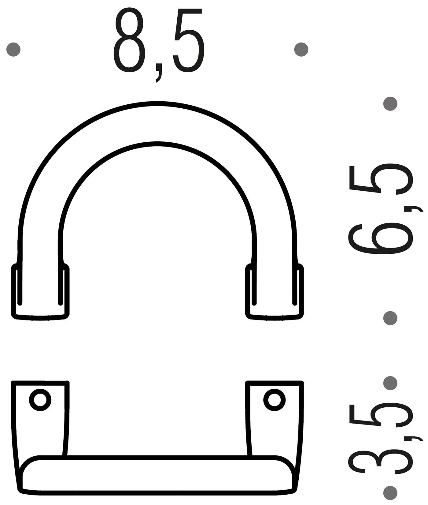 Colombo lulu LC47 Крючок большой (хром)