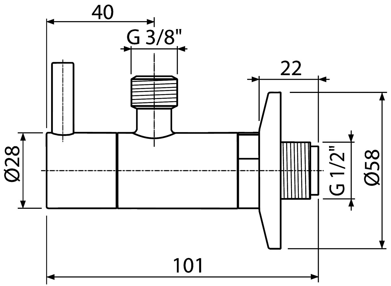 Alcaplast ARV001-BLACK Угловой вентиль 1/2"x3/8" с фильтром (чёрный)