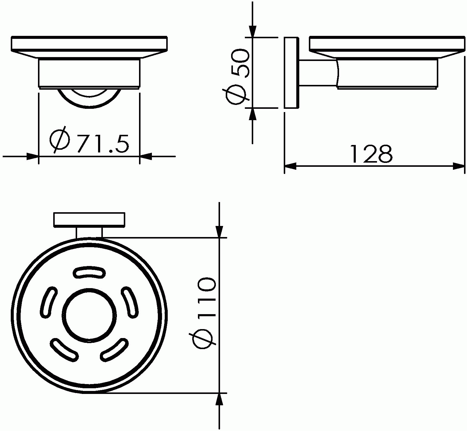 Langberger Burano 11015A Мыльница настенная