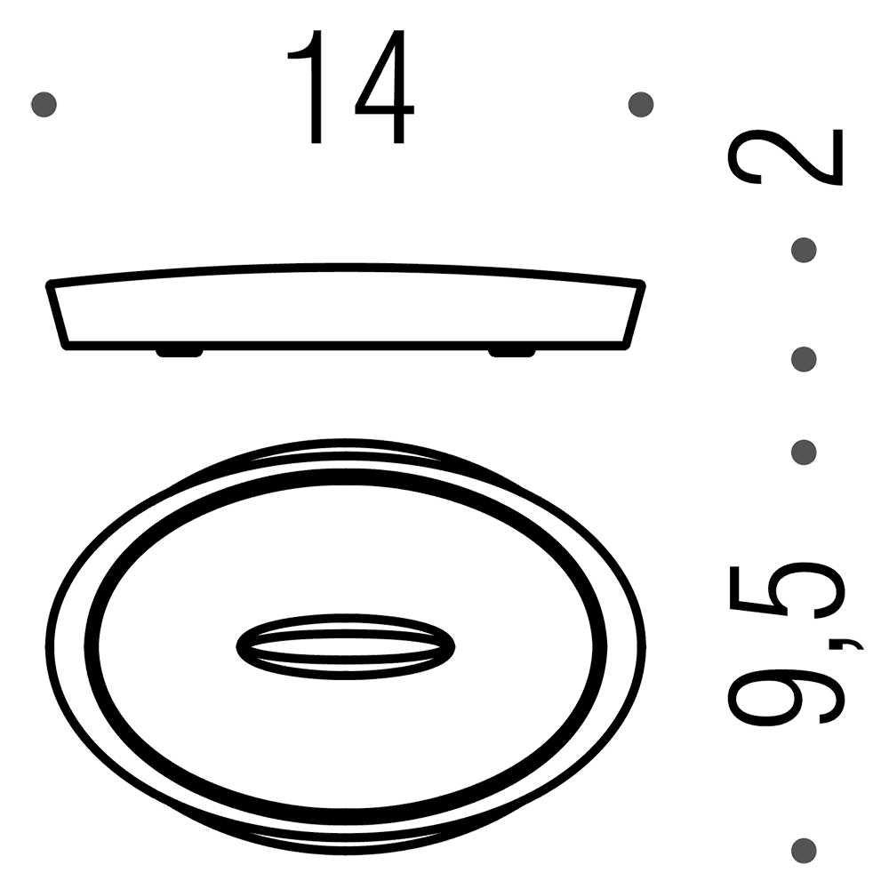 Colombo Plus W4940 NM Мыльница настольная (чёрный)