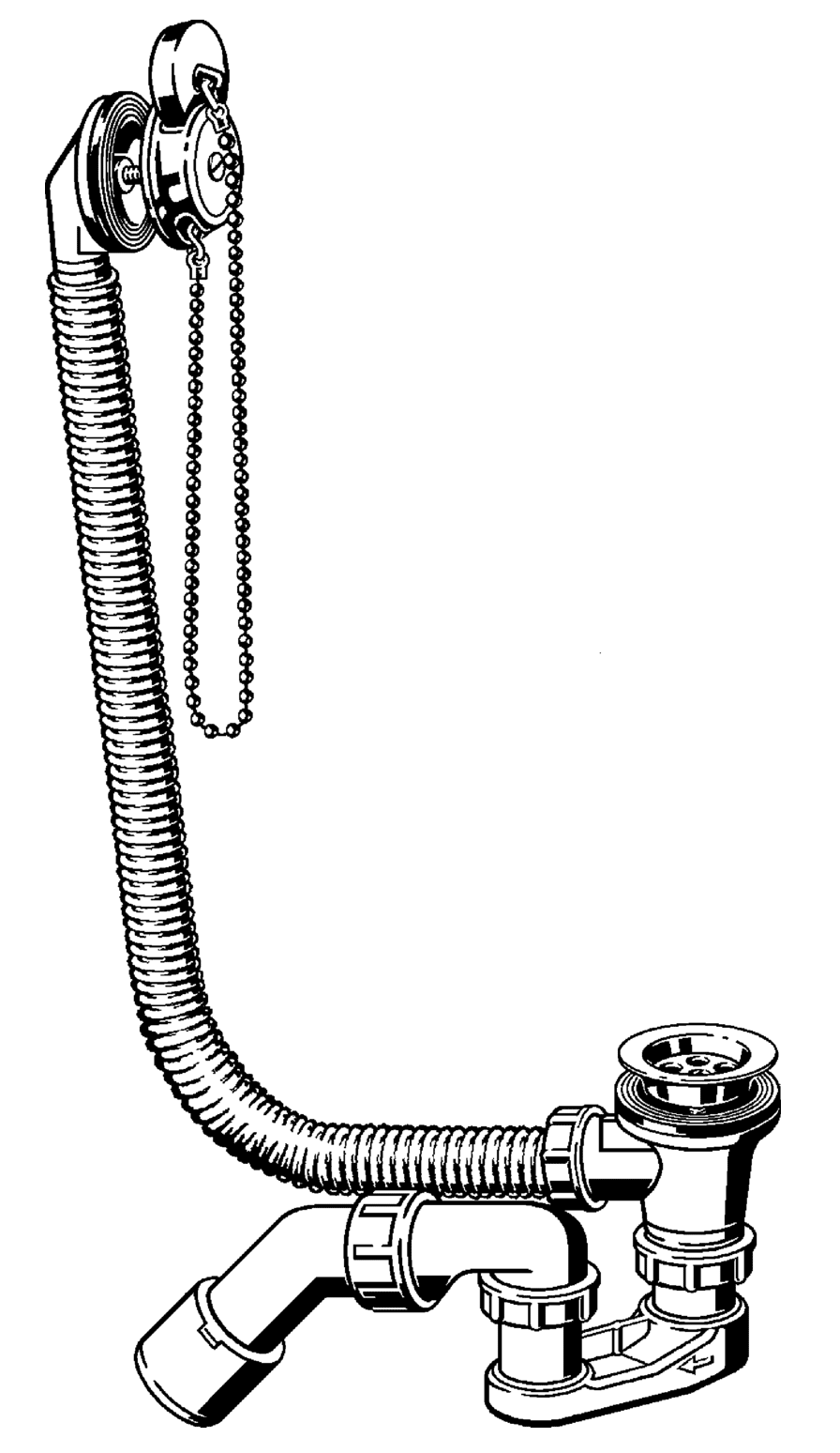 Viega 311357 Слив-перелив для ванны (6387.35)