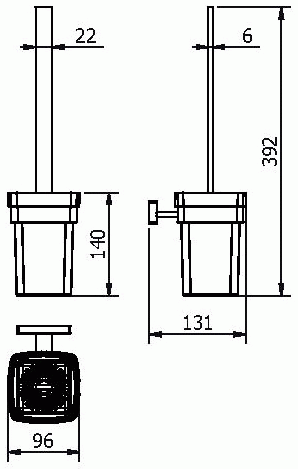 Langberger Alster 11925A Ёршик настенный