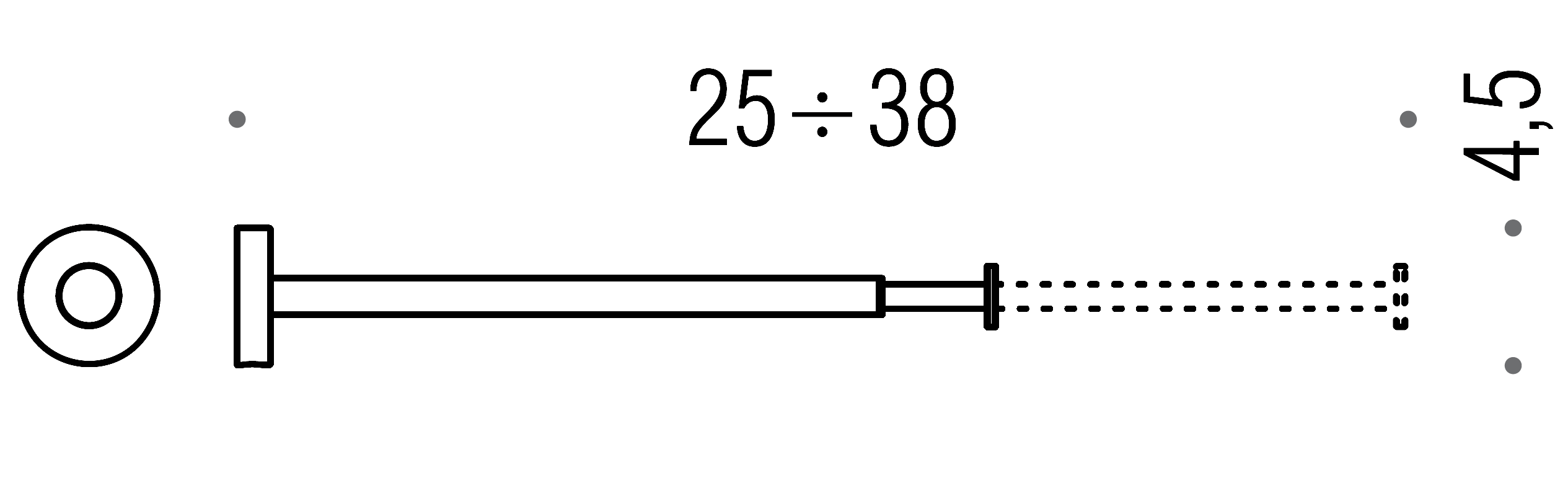 Colombo Plus W4915 Полотенцедержатель 25-38 см