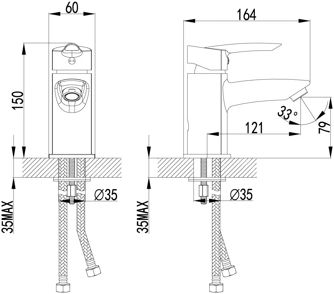 Lemark Mars LM3506C Смеситель для раковины