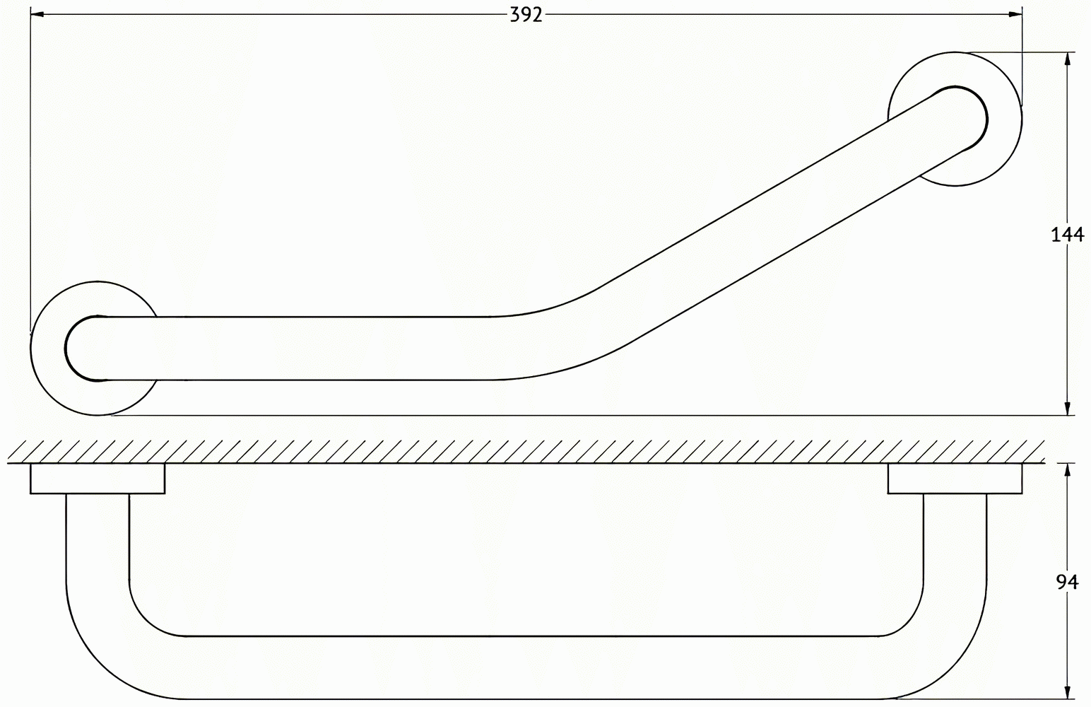 ArtWelle Harmonie HAR043 Поручень изогнутый 39 см