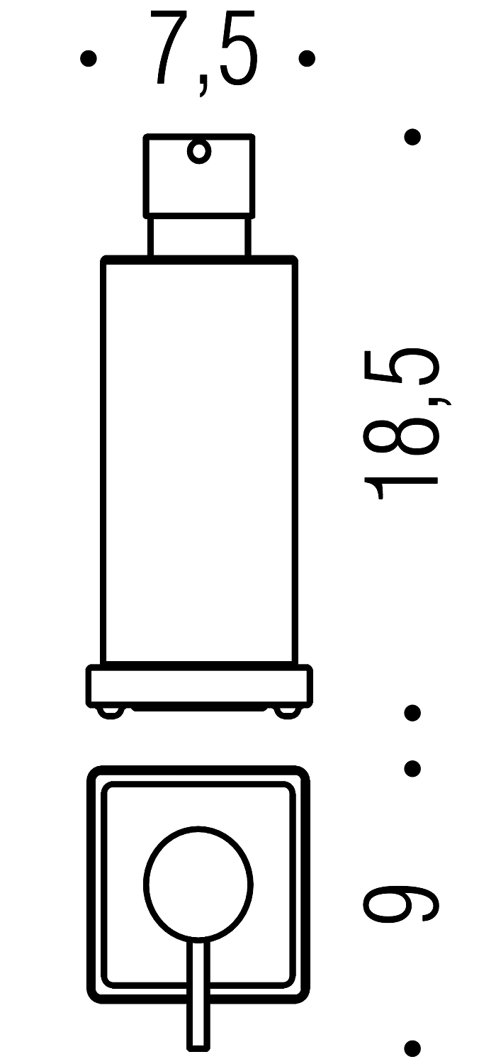 Colombo Look B9317NM Диспенсер для жидкого мыла настольный (чёрный)