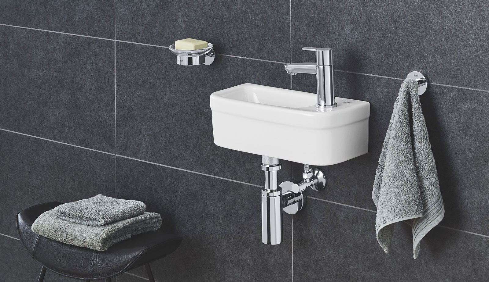 Grohe Euro Ceramic 39327 000 Мини-раковина 370x180