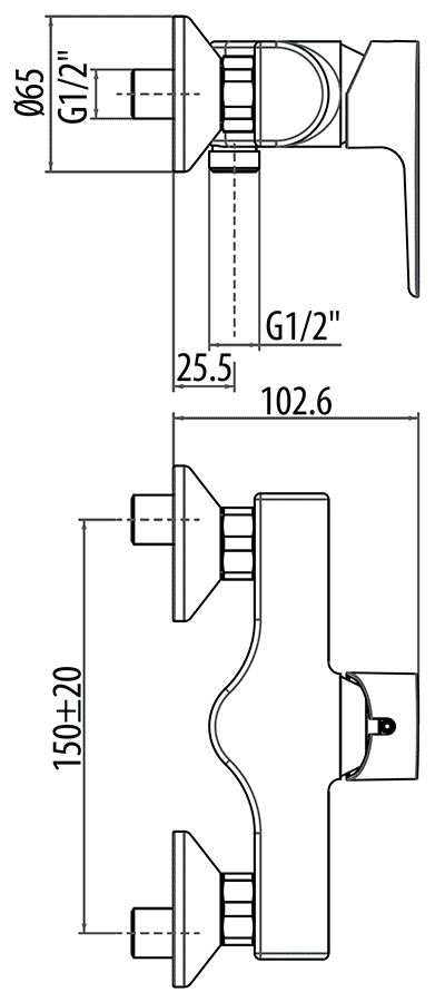 Gattoni H2Omix3000 3025/30C0 Смеситель душевой