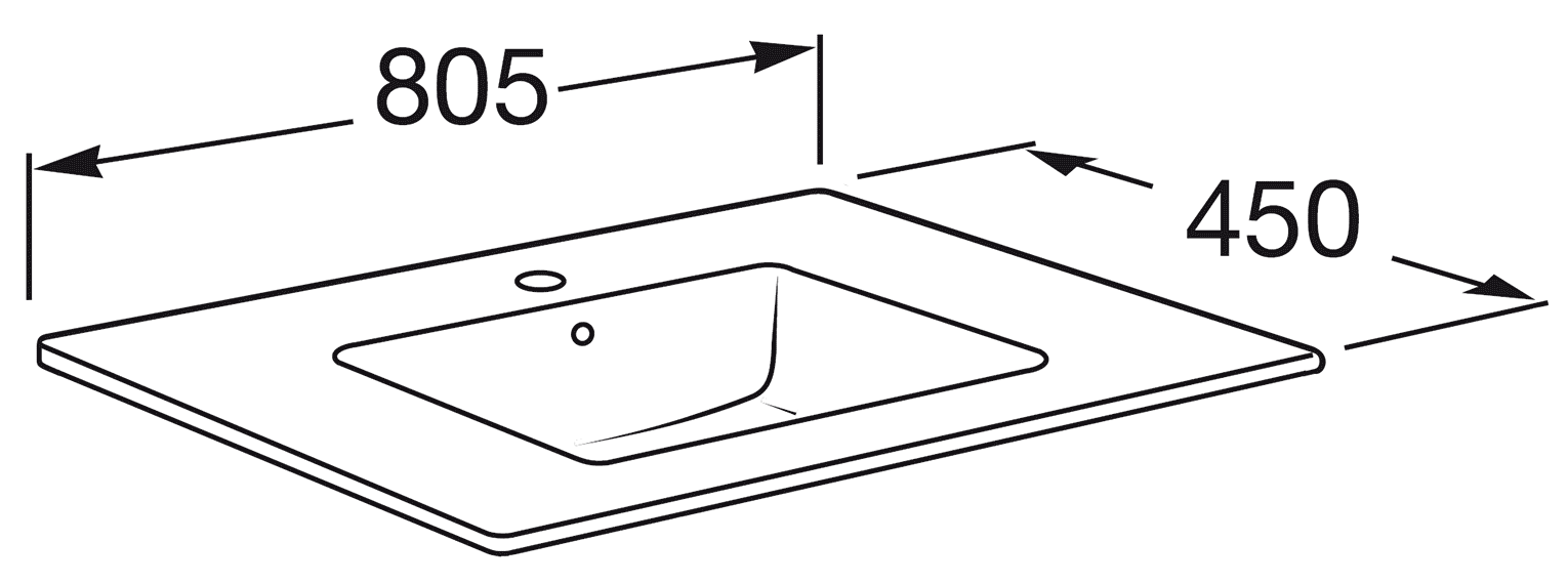 Roca Victoria 32799C000  Раковина мебельная 80 см