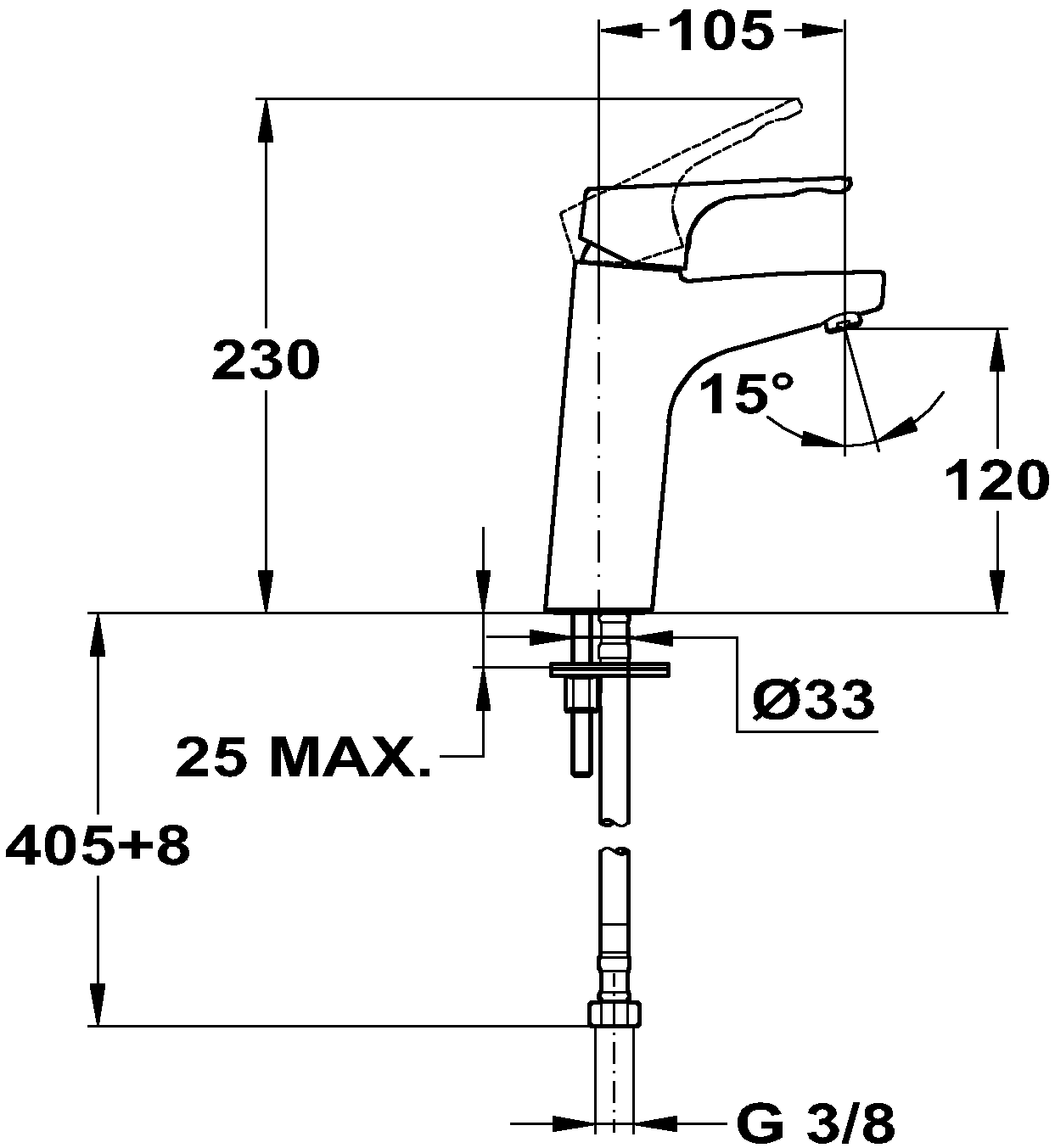 Mofem Junior Evo 150-0061-00 Смеситель для раковины высокий